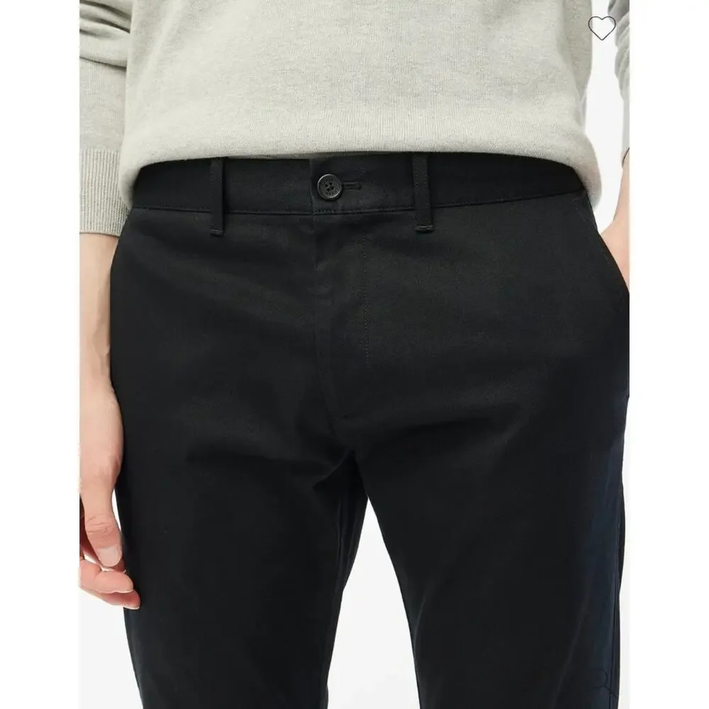 NWT J. Crew Men's Slim-Fit Flex Chino Pant Black 32/30